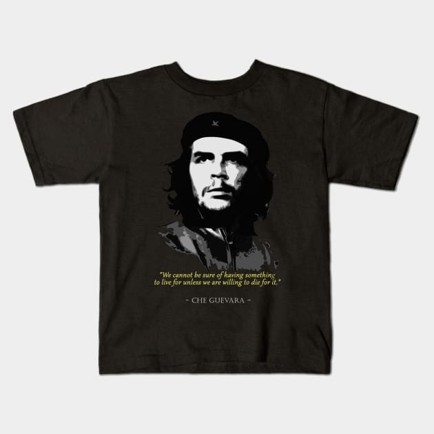 Che Guevara Quote Kids T-Shirt by Nerd_art